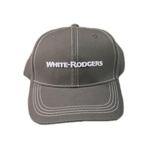 Emerson White Rodgers Brown White Stitch Adjustable Strap Trucker Hat